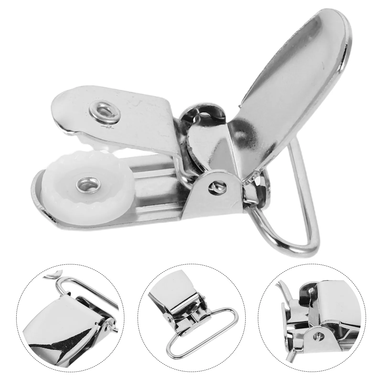 30 Stück robuste Entenschnabel-Hosenträgerclips aus Eisen, rutschfeste Hosenträgerclips für Rucksackgurte, Hosen, Lätzchen, Schnuller, Kleidung, DIY