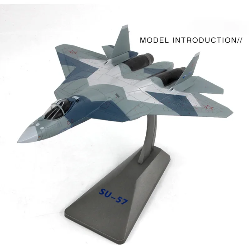 1/72 Scale AF1 Russian Air Force SU-57 Stealth Fighter T50 Finished Alloy Die Casting Simulation SU-57 Aircraft Model Toys Gifts