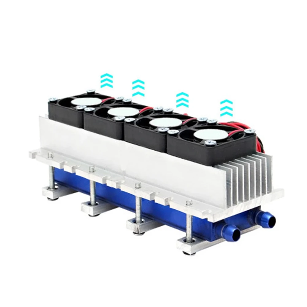 Semiconductor refrigeration chip kit 12V electronic cooler 288W radiator small air conditioner Cooling module