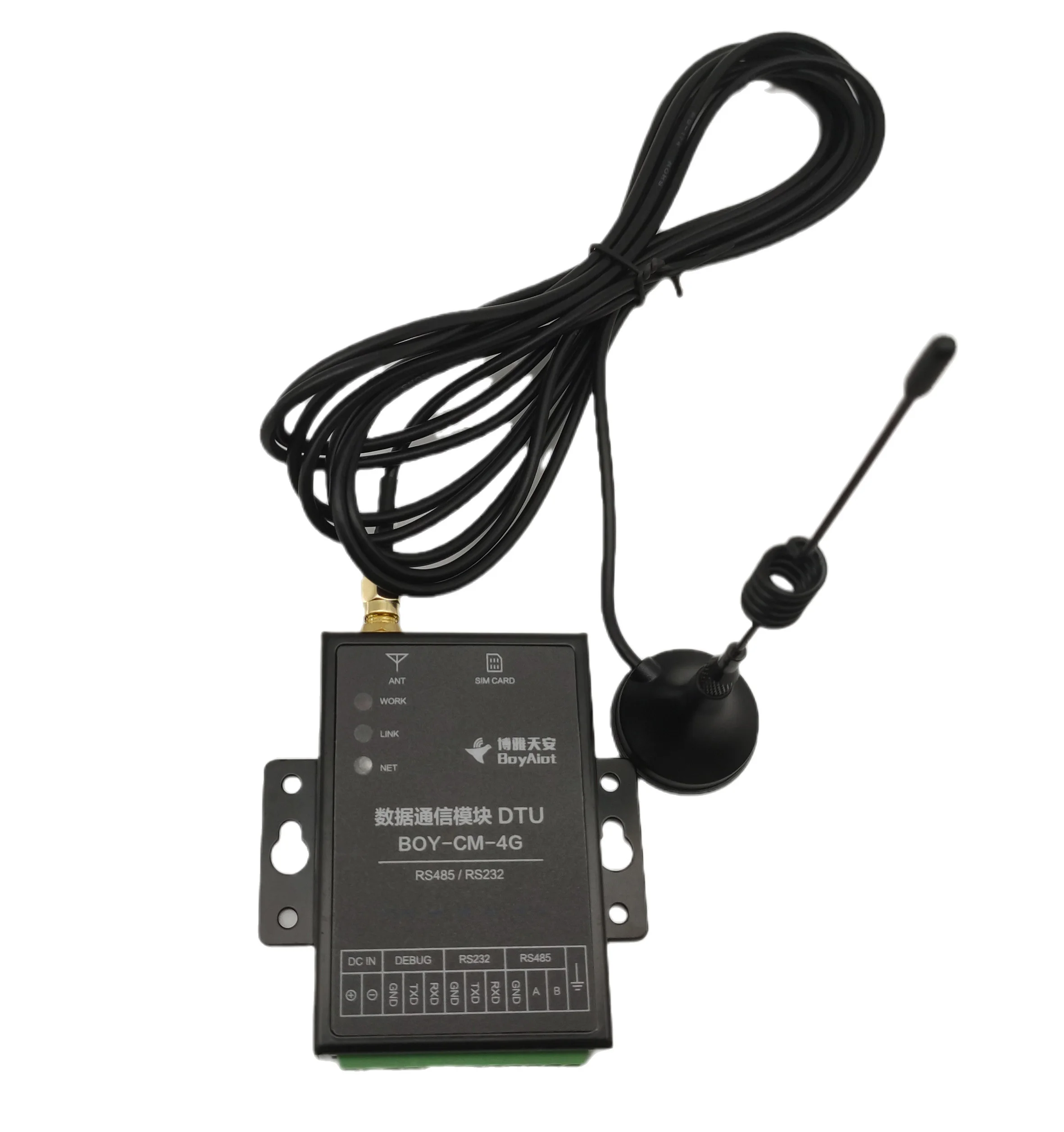BOY-CM-4G 4g data transmission module Low power consumption gprs module acquisition remote control module RS485 & RS232