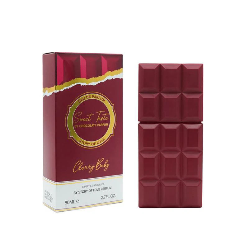 Profumo di cioccolato dolce, profumo gourmet a lunga durata, profumo gourmet alla vaniglia, design a tavoletta di cioccolato, eau de toilette fresca e naturale_voghion.com