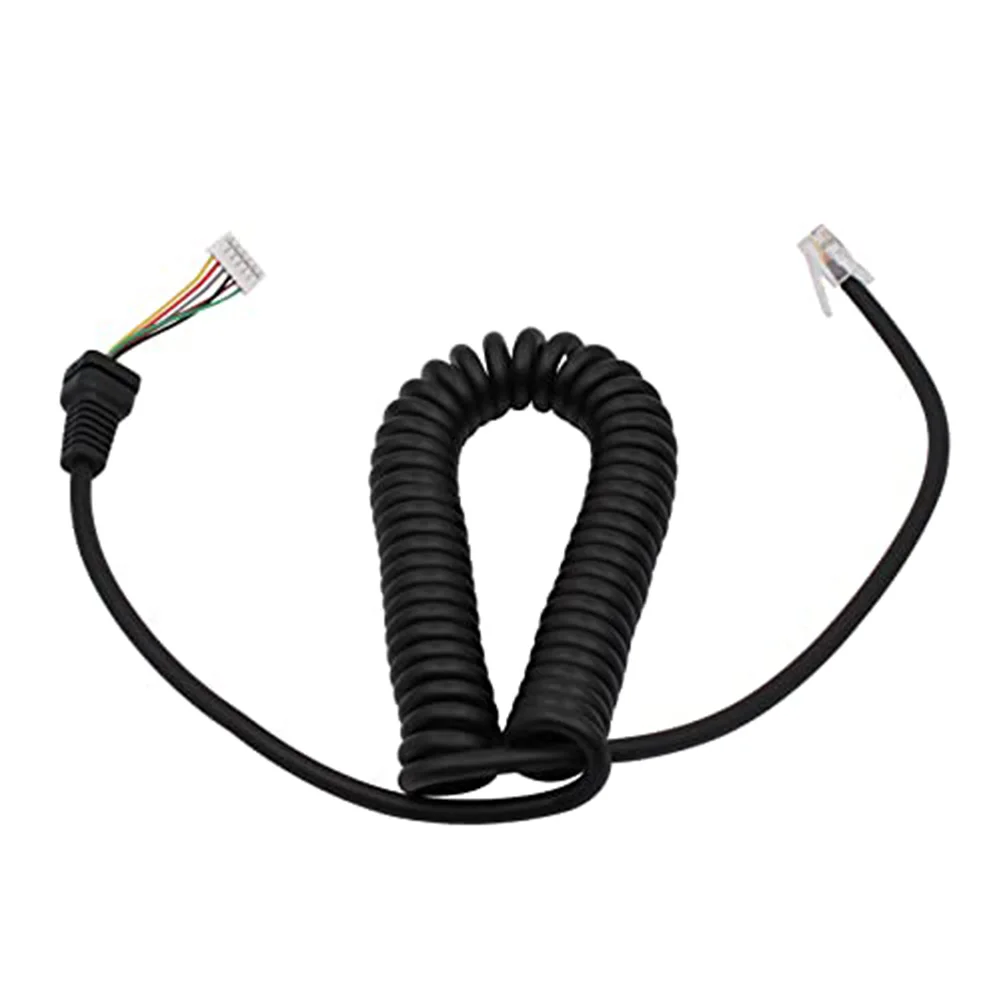Replacement Microphone Cord for For yaesu MH48 MH48A6J MH36 MH36A6J MH42 Compatible with FT1802 FT1900R FT2600M FT2900