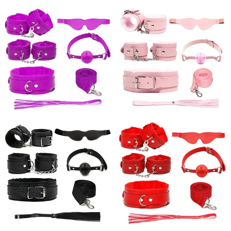 

20RF Sexx Fetish Games Exotic Accessories Safe BDSM Restraints Kits Beginners Sex Bondage Set for Couples Womens Mens