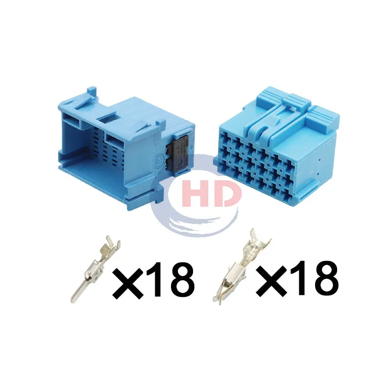 

1-20 sets 18pin auto wiring harness plug cable electric plug connector 3-967629-1 HD182Y-2.8-21BL