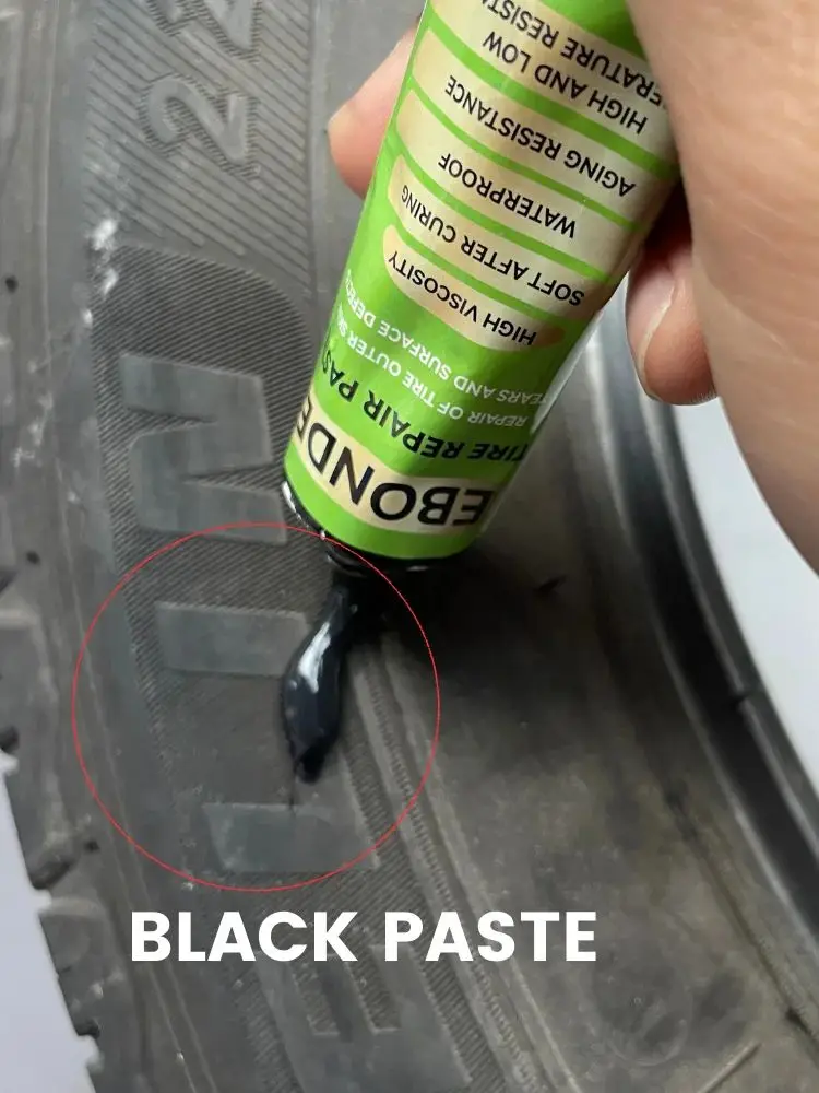 AliExpress Tire Repair Paste for Car & Bike Scratches High-Temp Resistant Flexible Black Glue Quick-Dry Wear-Resistant Rubber Sealant 55G