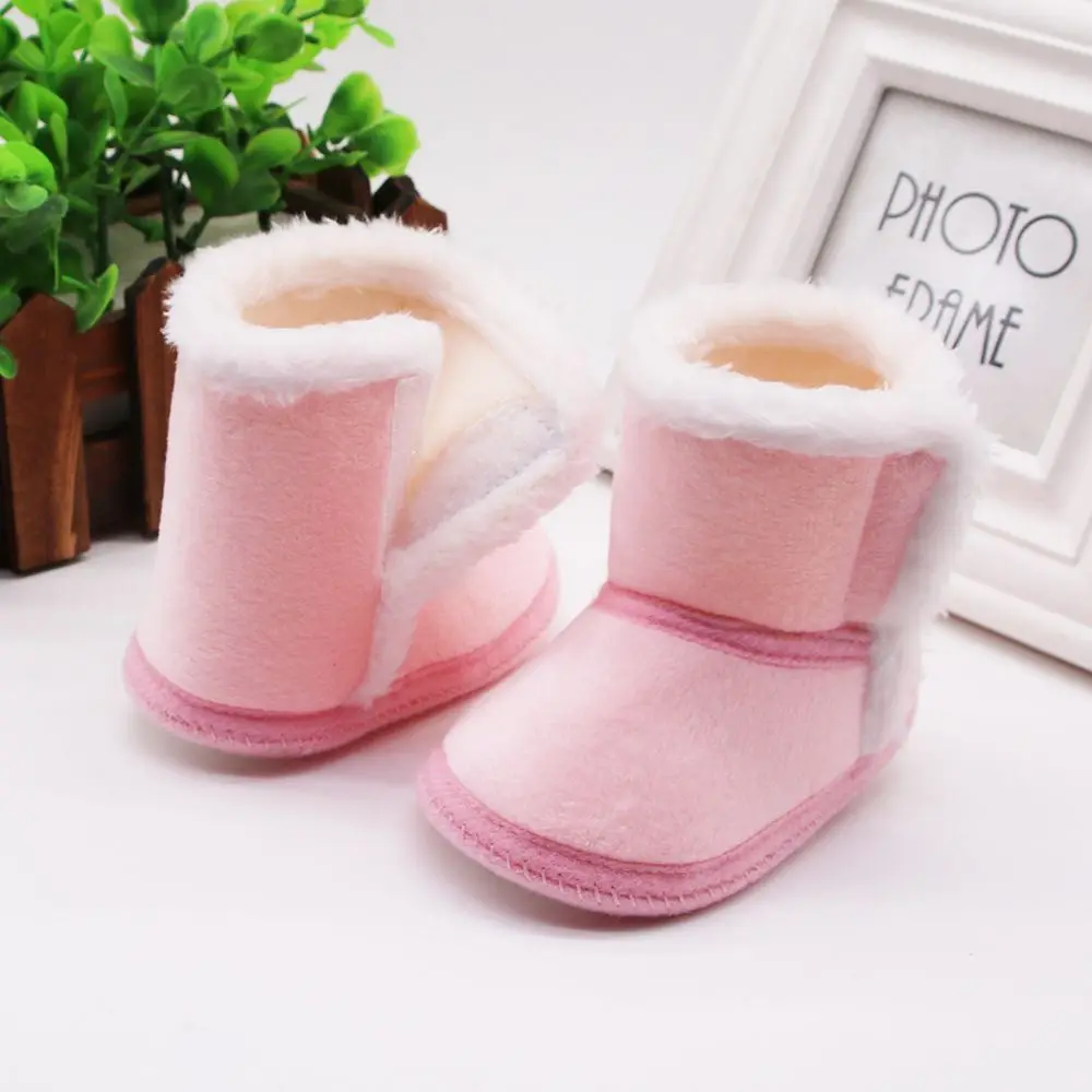 

Slip On Down Shoes Baby Girls Boys Newborn Toddler Flat Snow Boots Plush Fur Winter Warm Boots