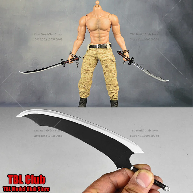 1/6 Scale Male Mini-Weapon Toys Death God Iron Chain Zangetsu Sword Japanese Anime For 12-inch Action Figure Soldier Scene Props