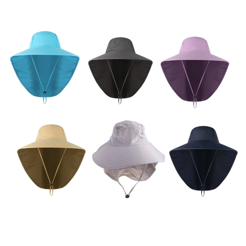 

Dual Purpose Men Caps for Sun for Protection Large Brim Fisherman Hat Bucket