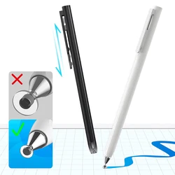 2 In 1 Pers Type Stylus Pen Magnetische Touch Screen Potlood Universeel Voor Android Ios Tablet Telefoon Potlood Voor Ipad Xiaomi Samsung