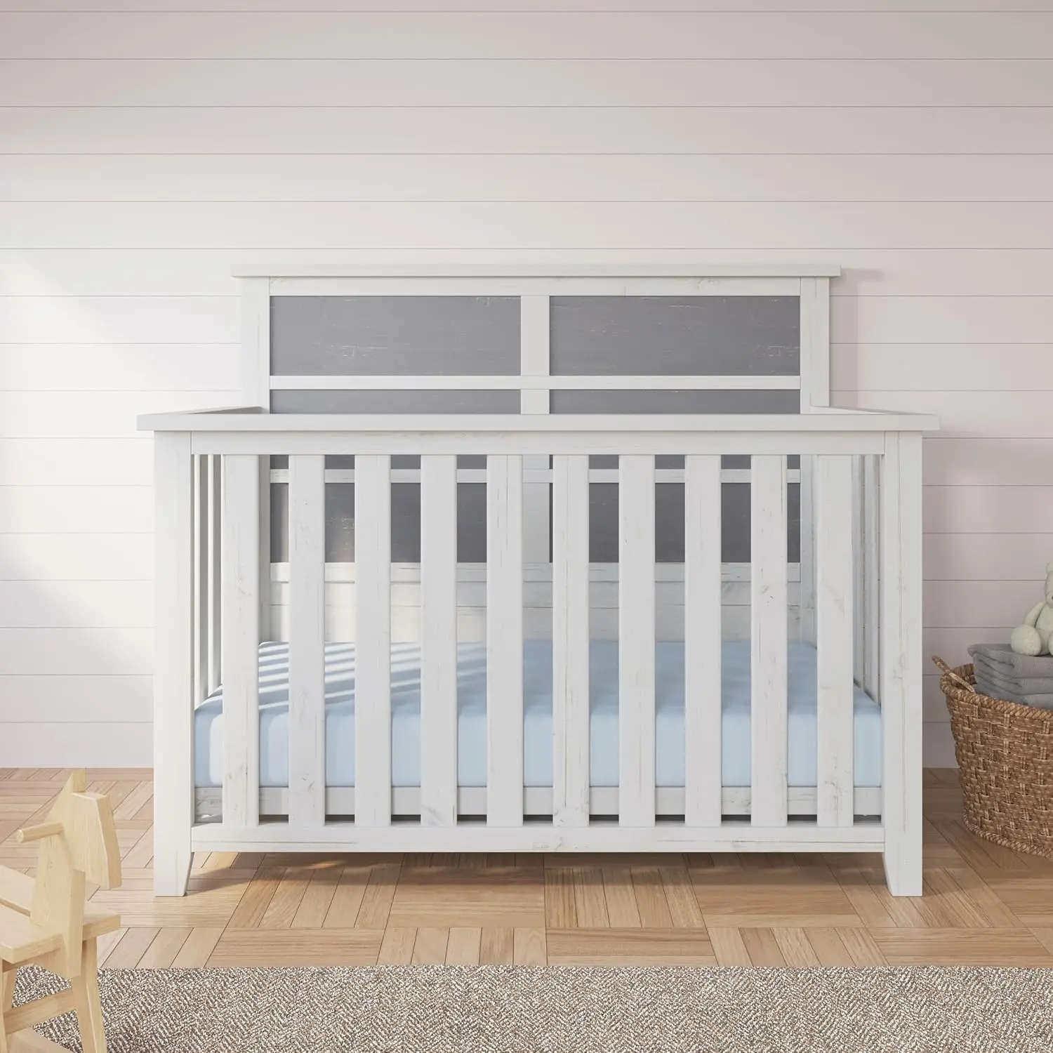 Child Craft Ocean Grove Crib And Dresser Nursery Set, 2-Piece, Includes 4-In-1 Convertible Crib And 6-Drawer Dresser, Grows