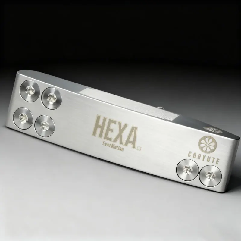 Golf Head T-type Golf Putter Cooyute Right Handed Tungsten-nickel Screw Widening Stable Type Putter Head and Golf Headcover