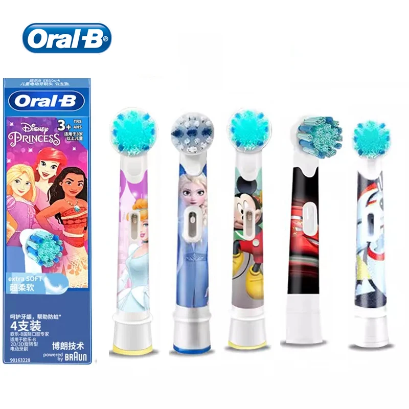 Oral B Electric Brush Heads Stages Power Extra Soft Bristles EB10 Replacement Refills for Oral B kids Electric Toothbrushes