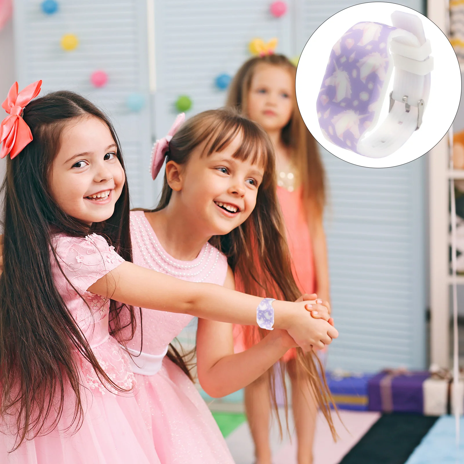 LED Touch Display Kids Watch Unicorn Design Bright Colors Durable Casual School Party Children Watch Gift LED for Kids