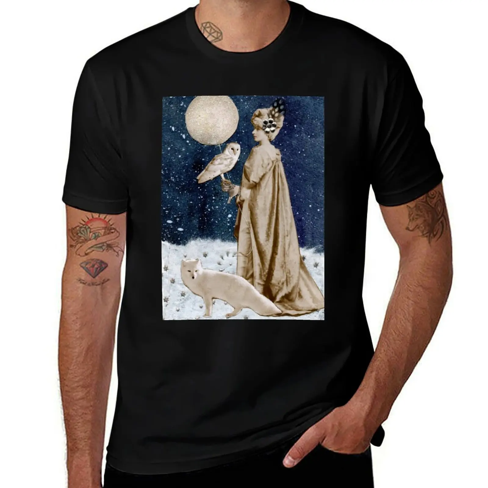 Wild Moon Goddess T-Shirt Streetwear Print Tee Shirt
