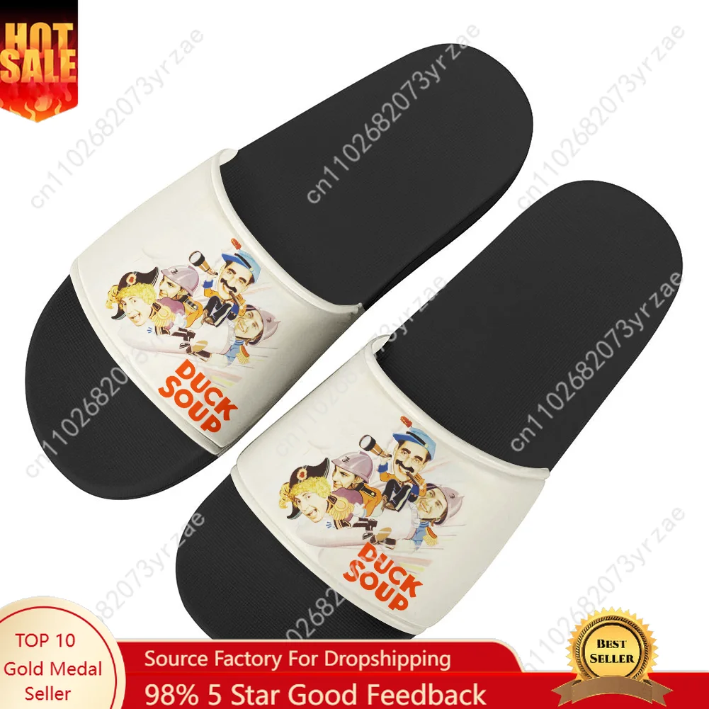 

Duck Soup Flip Flops Home Slipper Mens Womens Teenager Family Slippers Fashion Bathroom Pool Casual Sandals Custom Made Shoes