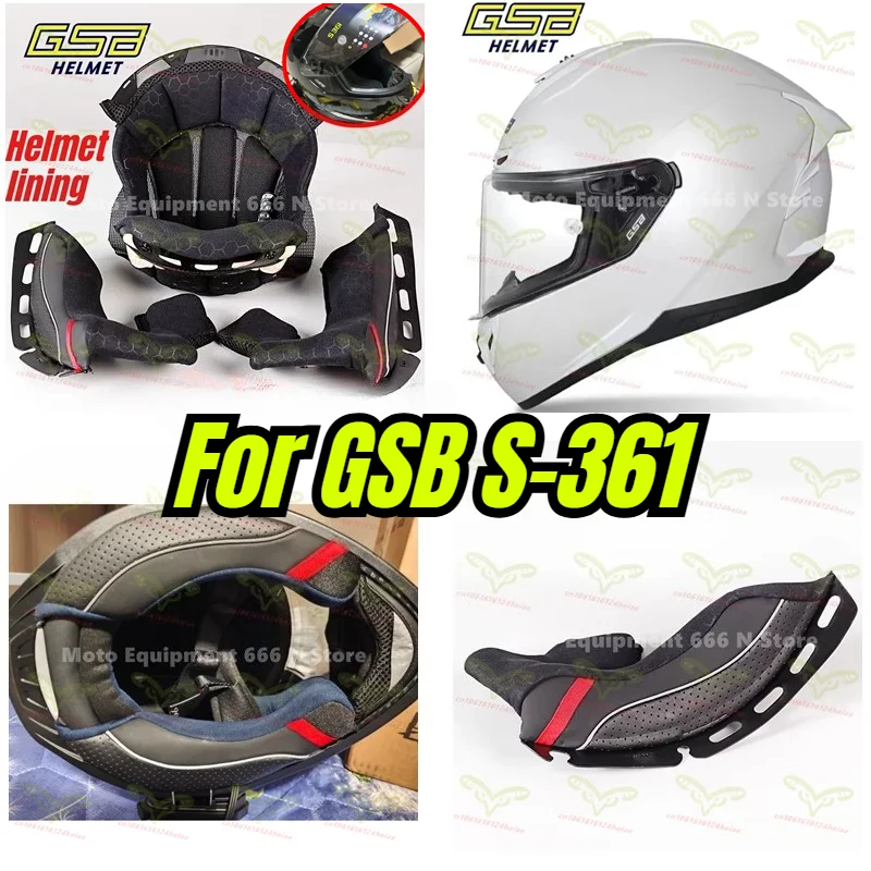 

GSB S-361 Helmet Liner G-361 Detachable Original Liner Full Helmet 361GT Liner Helmet Accessories