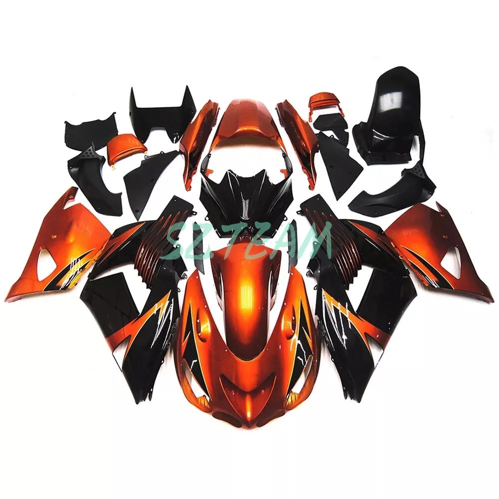 Suit for Kawasaki 2006-2011 ZX-14 Injection Molded Motorcycle Fairings ZX14R 06-11 Full Fairing Injection Bodywork Kit Orange