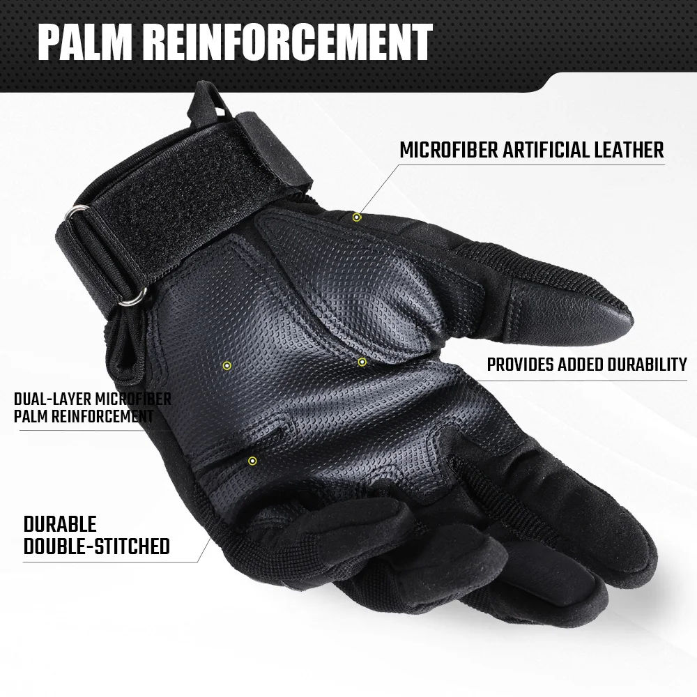 Outdoor Tactical Gloves Touch Screen Sport Motorcycle Hard Shell Cycling Hunting Shooting Hiking Camping Combat Work Anti-slip