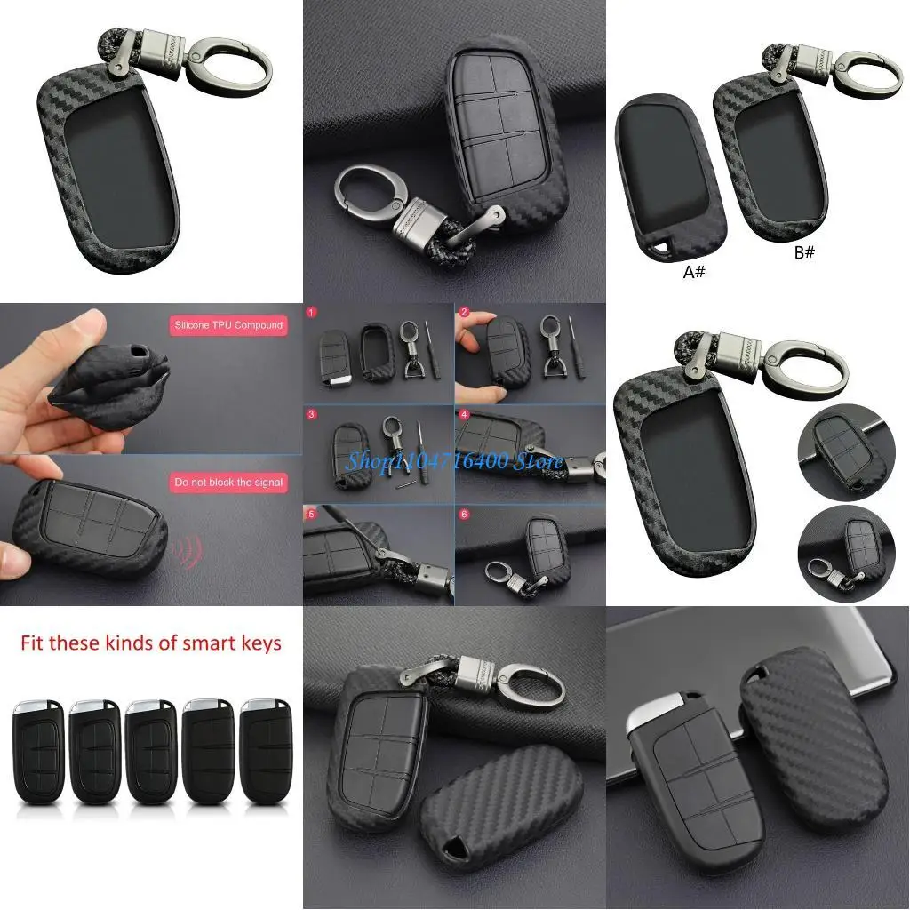 

y1gd Black Carbon-Fiber Finish Exactly Fits for Key for Shell Cover