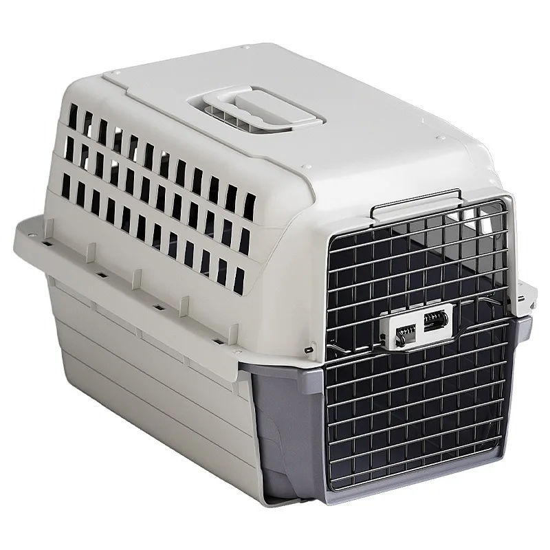 cat cage Large Space Anti Stress Pet Carrier Hard Sided Airline Approved Travel Crate with Removable Inner Cage