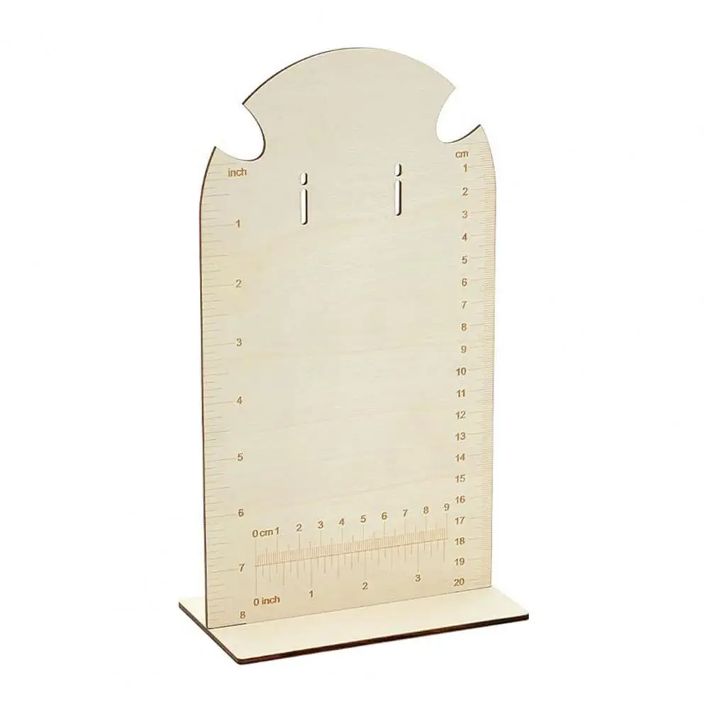 Earring Organizer Rack Wooden Earring Organizer Frame with Pre-drilled Holes for Easy Assembly Stable Display for Earring