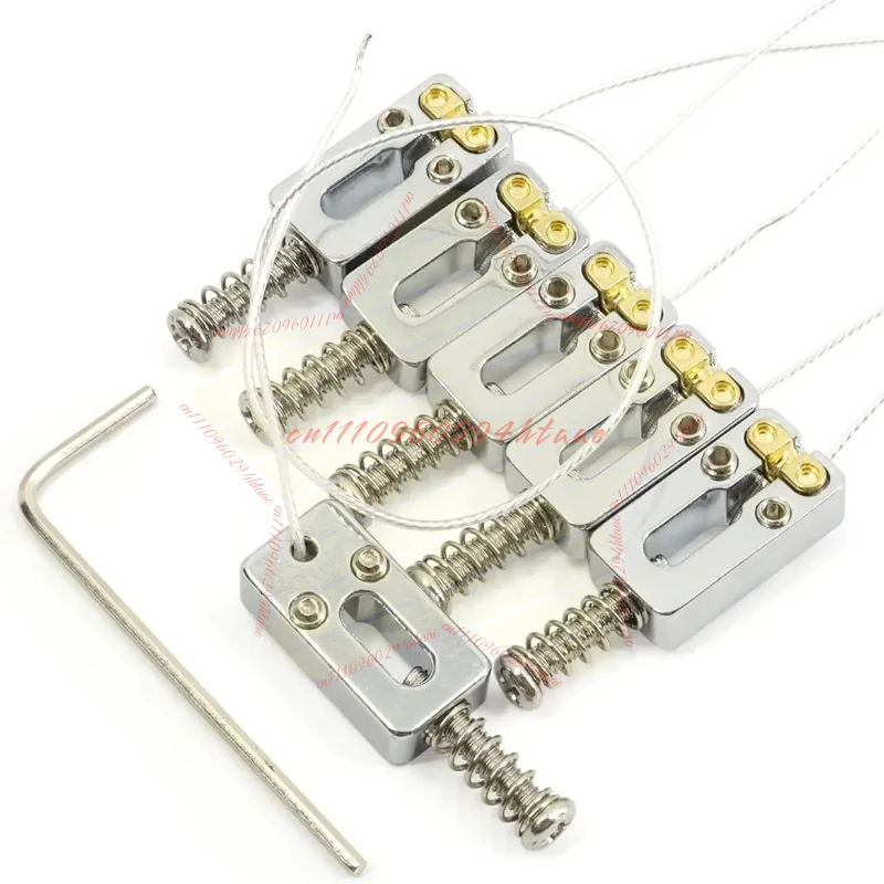 Piezo Bridge Guitar Tremolo Bridge Saddles with Piezo 10.5mm String Spacing for Strat Electric Guitar2025
