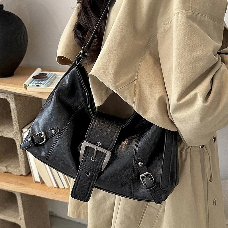 CGCBAG Fashion y2k Shoulder Bag For Women Casual Lage Capacity Female Crossbody Tote Bags High Quality PU Leather Handbags 2