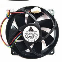 Original AFB0912VH 9225 9cm 12V 0.60A 4-wire PWM CPU circular cooling fan