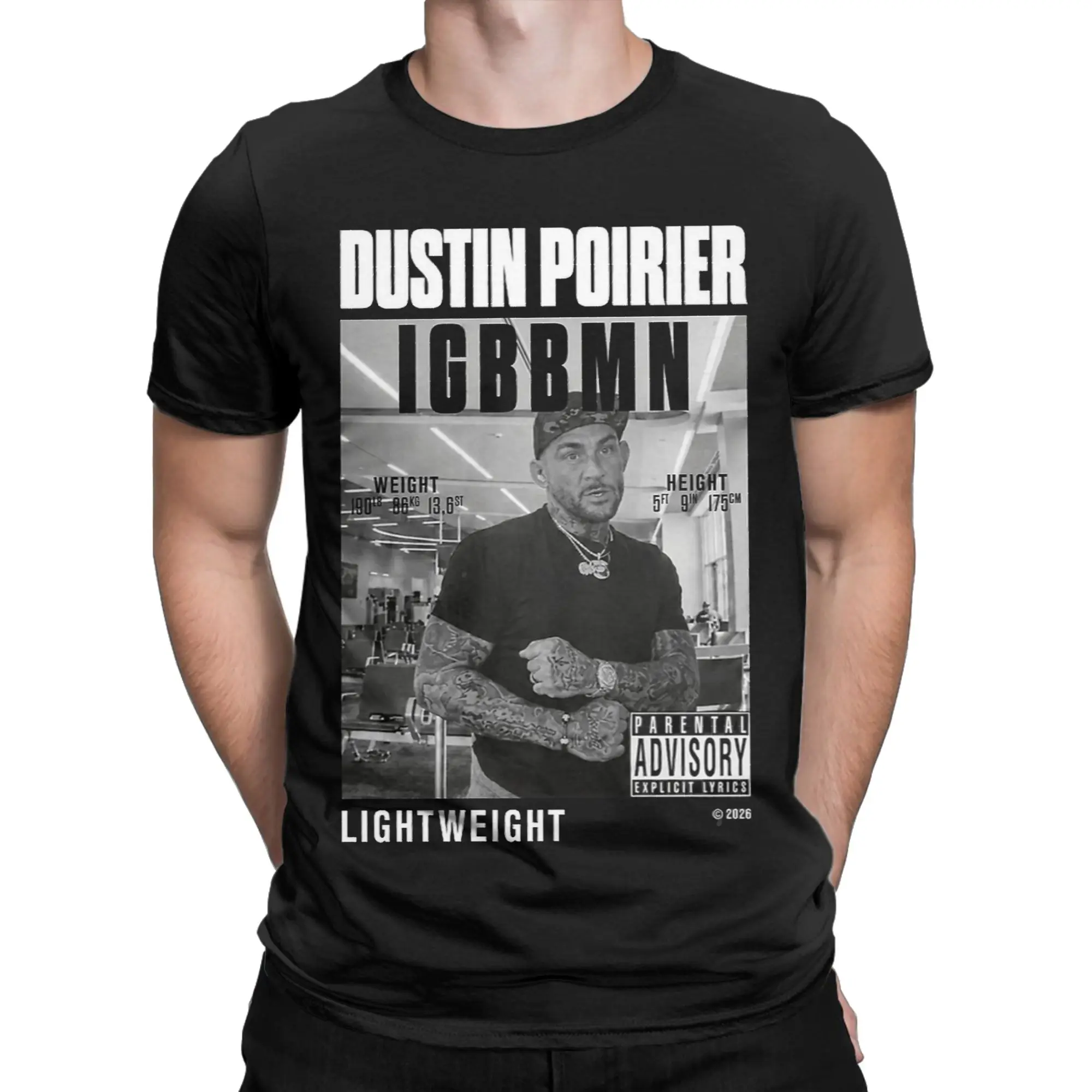 Men Women New Arrival Dustin Poirier   Tee T Shirt Pure Cotton  T-shirts Clothing