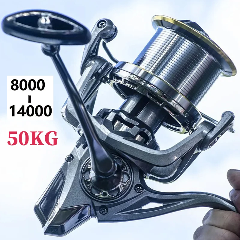 Big Spinning 50KG Fishing Reel 14000-8000 9000 10000 12000 Deep sea fishing LINE WINDER