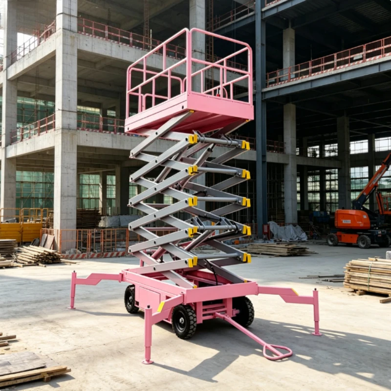 

Customized 4 6 8 15m Mobile Hydraulic Battery Trailer Electric Scissor Lift Table Lift Table Platform Lift Scissor 10m
