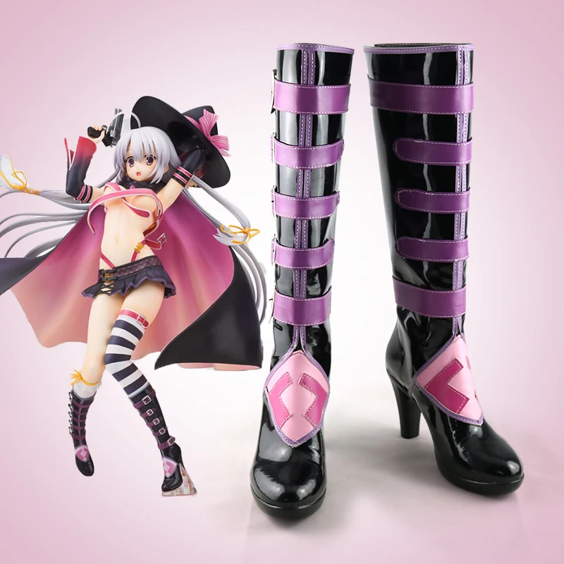 Ayachi neinei Cosplay chaussures bottes Anime sabot de la sorcière jeu de rôle bottes en Faux cuir pour les femmes