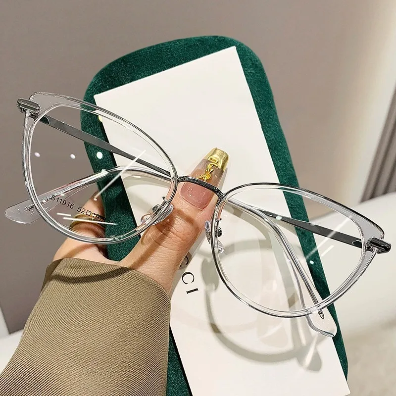 2PCS Cat Eye Frame Glasses Women Anti Blue Light  Glasses Retro Optical Glasses - Image 4