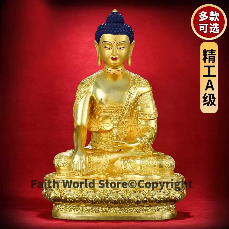 2025 Nepal High grade Buddha statue Sakyamuni Amitabha Guan yin Tara Manjusri Vajrasattva Padmasambhava copper buddha statue