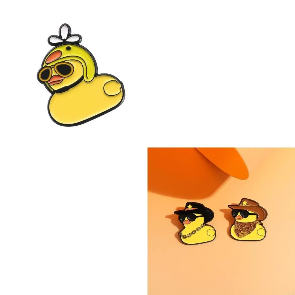 

Элегантная металлическая брошь в виде утки в ярких цветах, идеально подходящая для украшения сумок, одежды и особых случаев