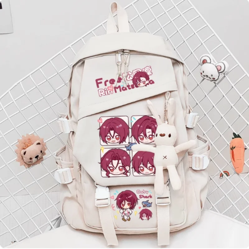 

Anime High☆Speed! Rin Matsuoka Schoolbag Fashion Casual Teenagers Student Backpack Handbag B1884