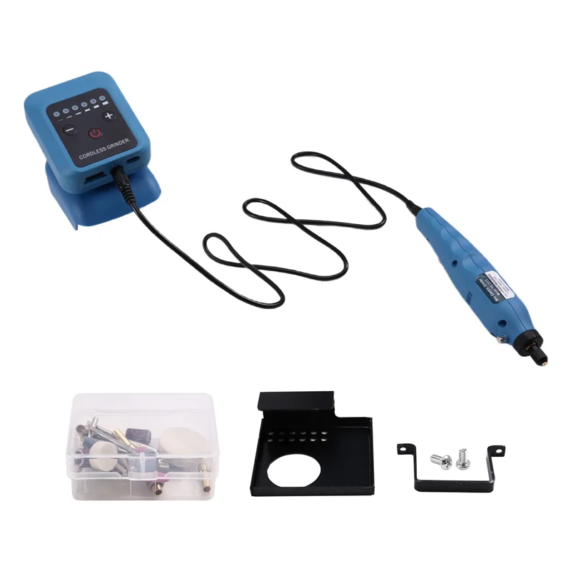 

GYTB-80W Electric Grinder Kit No-Load Speed Up To 18000Rpm Rechargeable DIY Electric Grinder For 18V-21V Battery