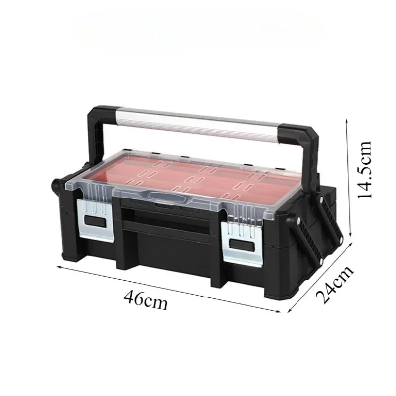 Plastic Hand Tool Box High Temperature Resistance Multi-functional Household Parts Screw Storage Boxes Moisture Tools Packaging