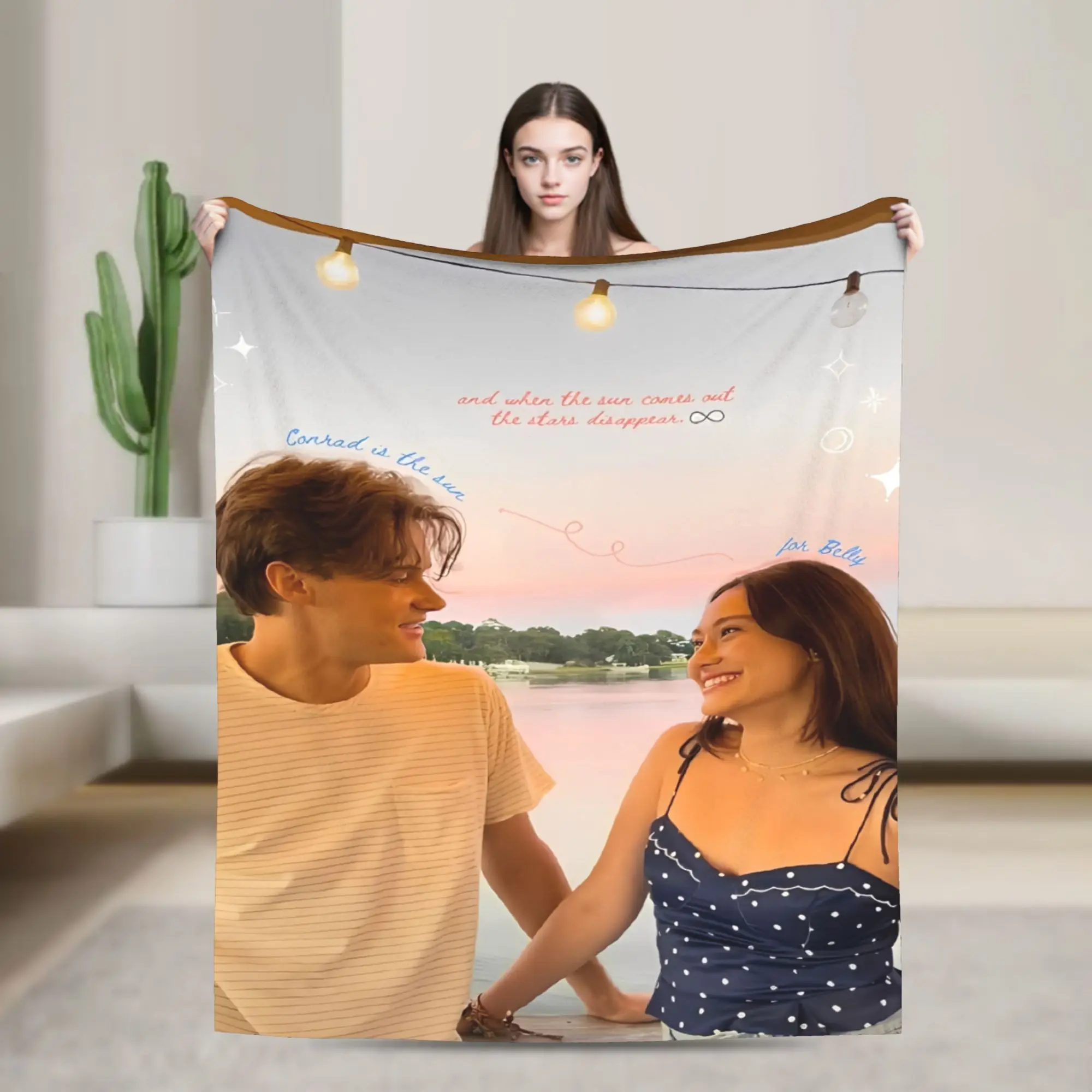 Comfortable The Summer I Turned Pretty TSITP Blanket Accessories Bedding Decorative  Blanket Throw Lightweight Flannel for Couch