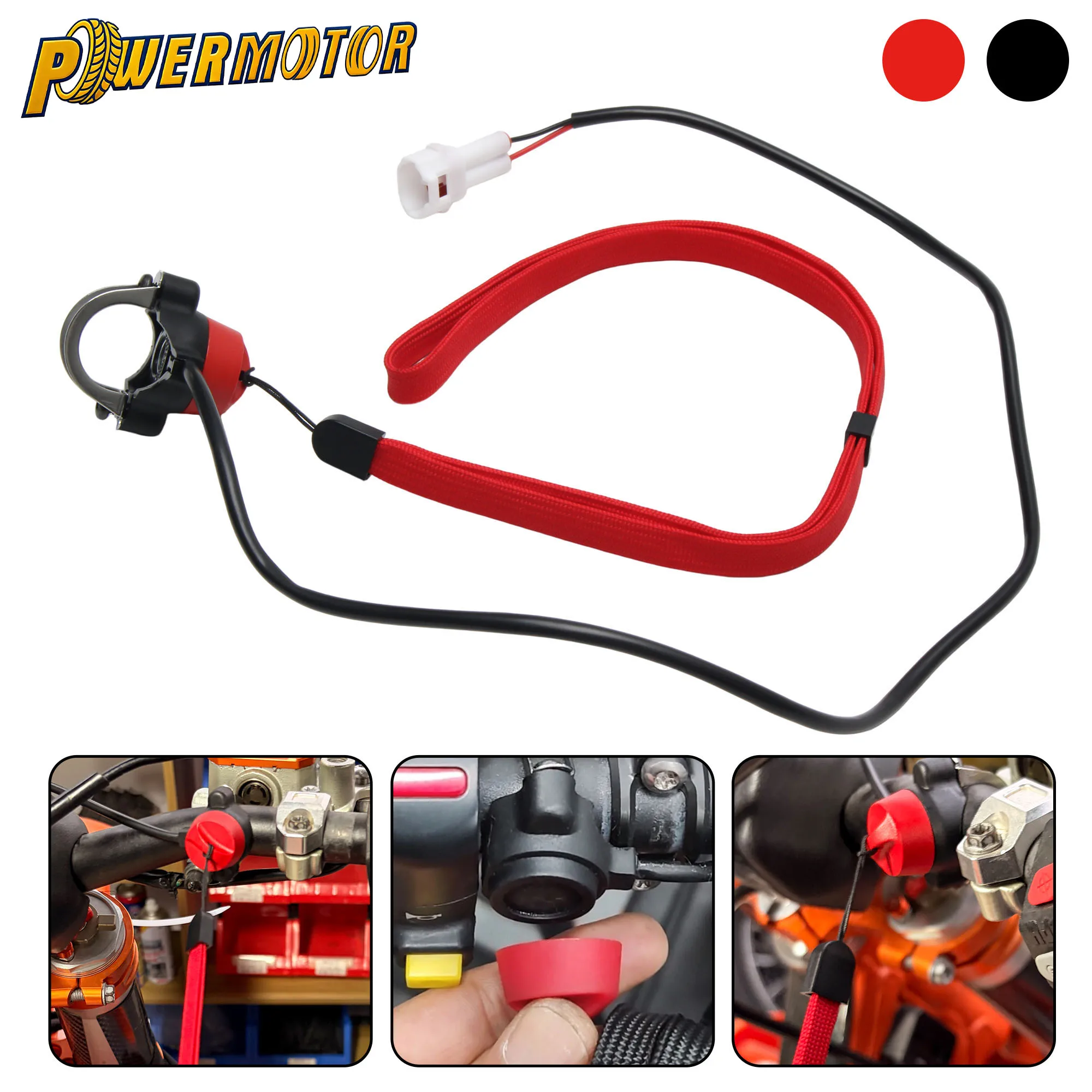 

Motorcycle Magnetic Engine Kill Switch Emergency Kill Switch Magnetic Top Cap With Wrist Strap For Dirt Bike ATV Quad Go Karts