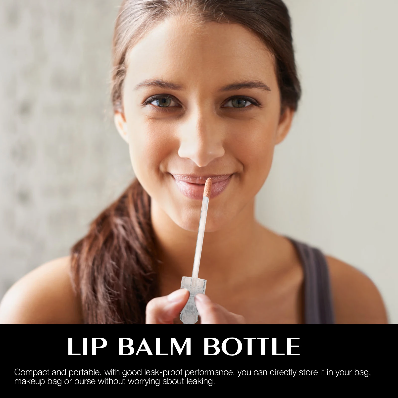 

6pcs Lip Gloss Tubes Clear DIY Empty Containers ABS Material Stable Tasteless Plastic Refillable Packaging Tools