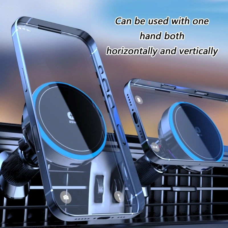 

Universal Car Phone Holder With Wireless Charging And Adjustable Viewing D7YA