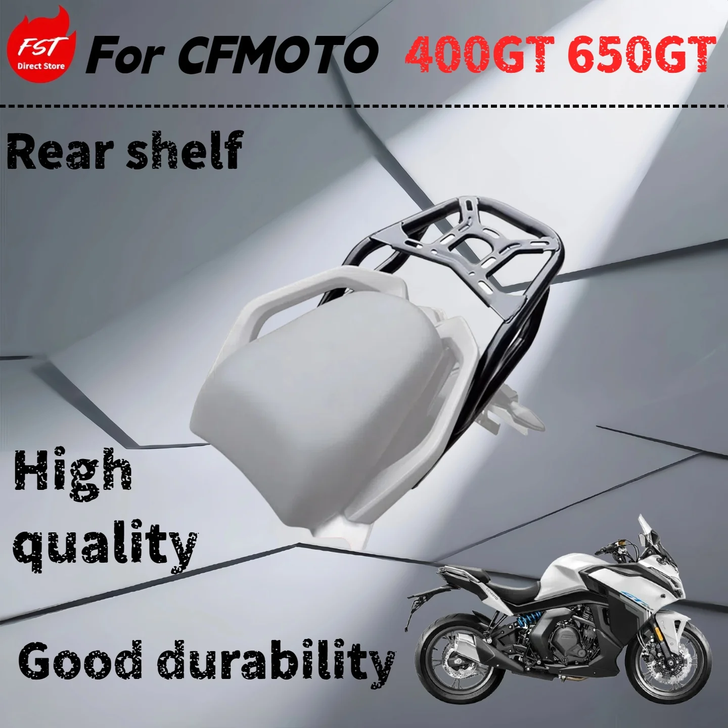 

Для CFMOTO 400GT 650GT задняя стойка, задняя стойка, стойка CFMOTO, модифицированная грузовая стойка, подлокотник хвостового крыла, утолщенный и усиленный