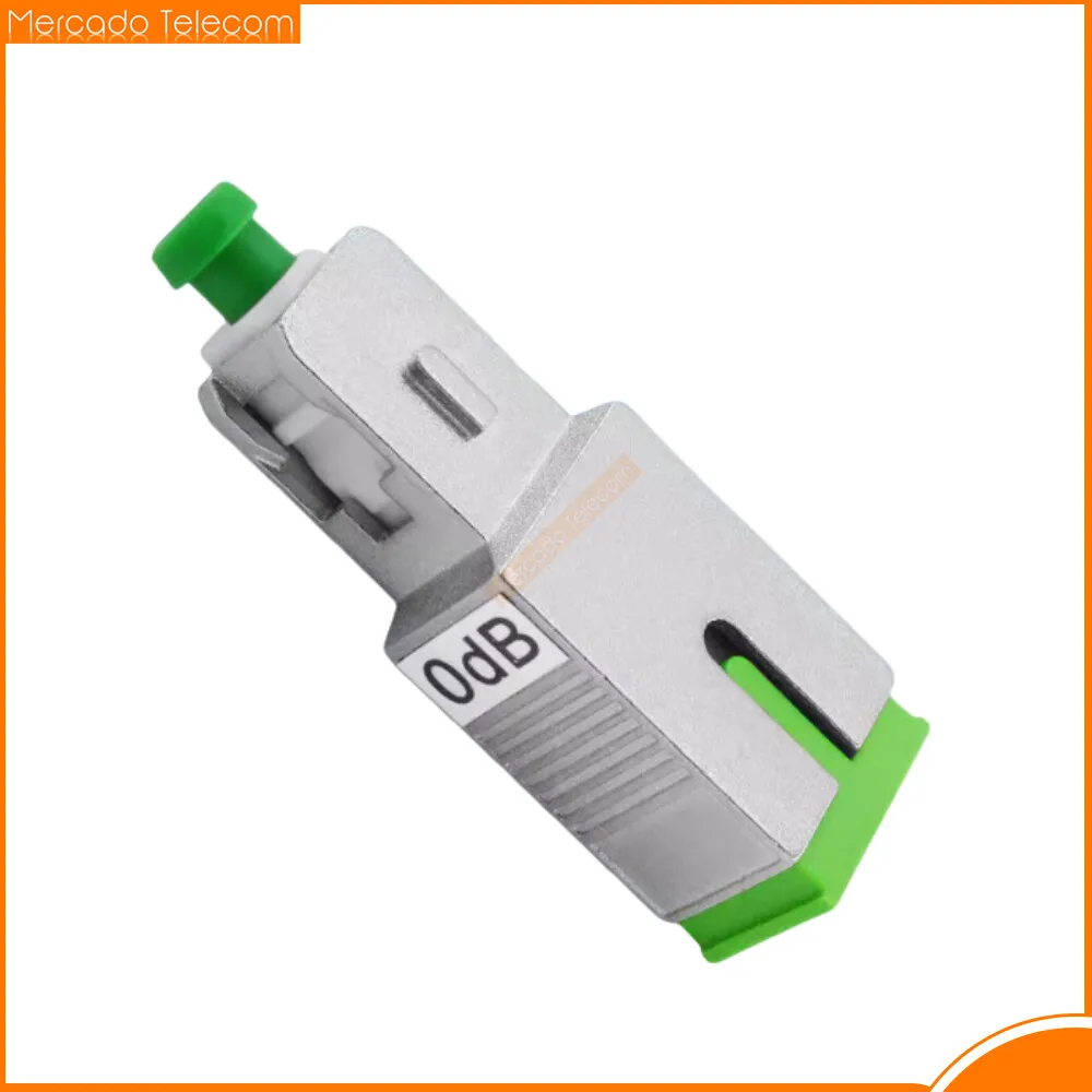 

NEW Optic Fiber Attenuator Connector 0dB SC/APC Female-SC/APC Male SM-9/125 Fiber Optic Adapter Flange Coupler