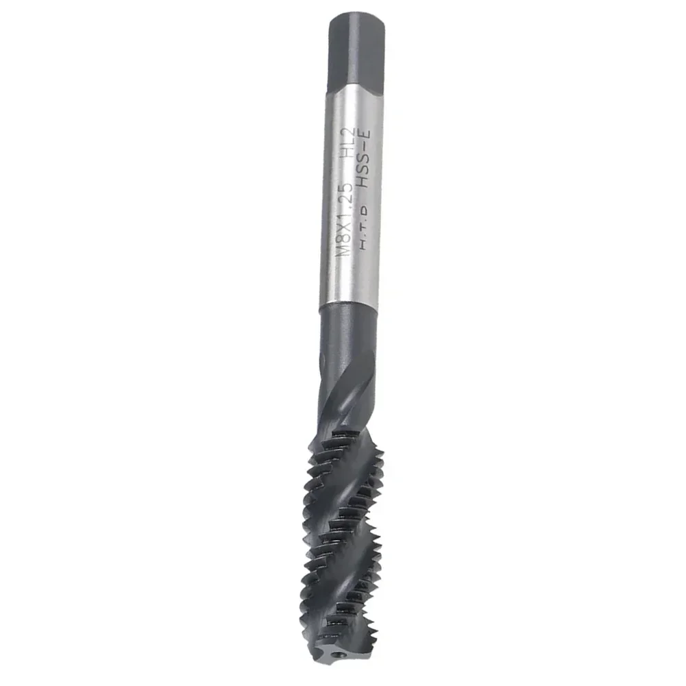 

1pcs M8 X 1.25 Spiral Flute Tap Metric Machine Thread Tap HSS Nitriding Coated High Speed Steel Tools Accessories