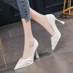 Ladies Summer Footwear Stilito on Heeled Pumps Shoes for Women 2024 Bride Wedding Shoe Pointed Toe High Heels A Sale Trend E 39