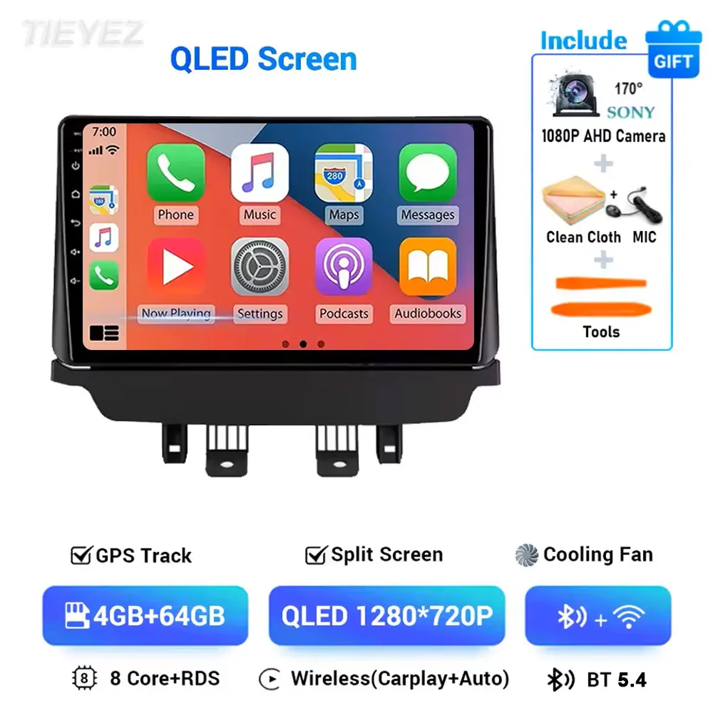 Android 15 Voor Mazda CX-3 DK Mazda 2 DJ 2014-2023 Multimedia Speler Radio Stereo Head Unit GPS Navigatie 4G WIFI BT DSP DVD