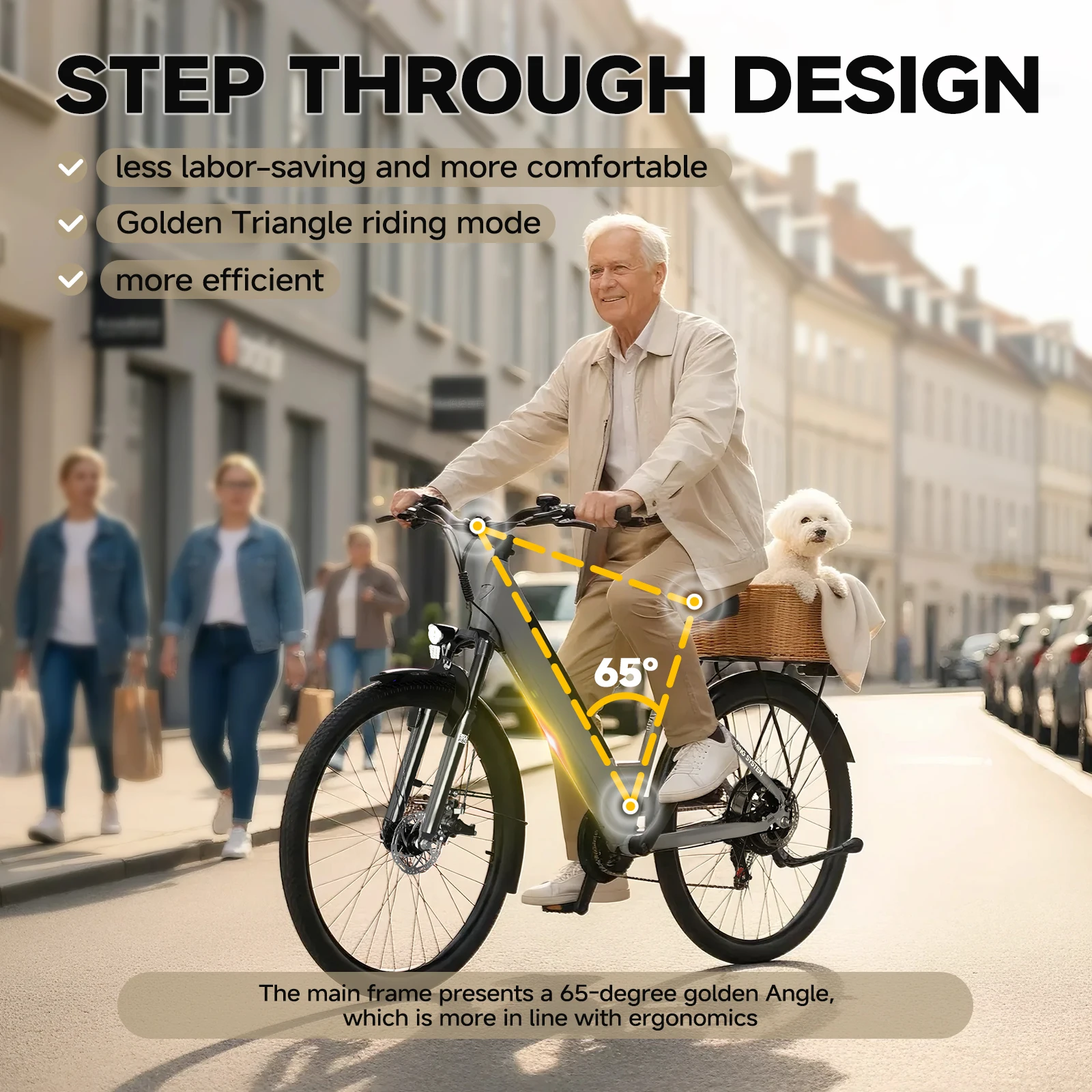 

QNUT EC150 48V Commuter Electric Bicycle for Adults with 1000W Peak Motor, 7-Speed E-Bike for Daily Rides, Max 22MPH.