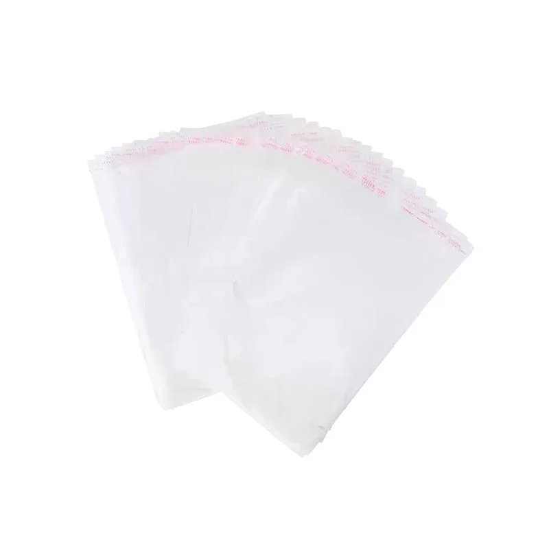 100pcs/bag Transparent Frosted Packaging Bag Baking Bread Cookies Mooncakes Candies Self Sealing Storage Bag