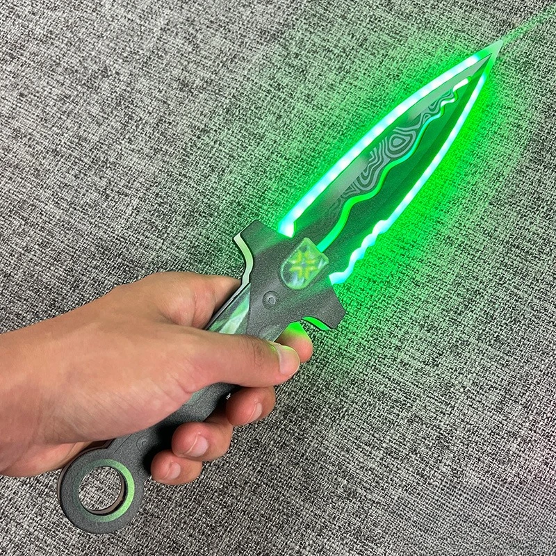 31 cm/12.2in Valorant Het Mes van Genade Acryl Lichtgevende Speelgoed Mes Spel Randapparatuur Wapens Model Props Cosplay Party ornamenten